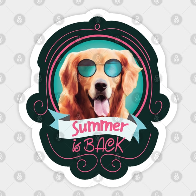 Summer is back Sticker by ArteriaMix